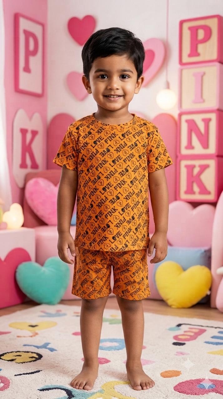 Orange Short set (1-3 years) (