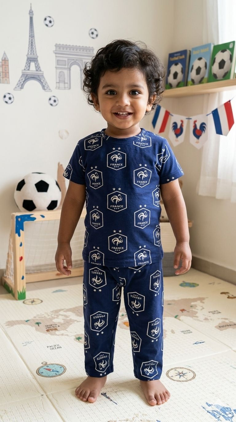 Blue Top & bottom set (1- 3 years)