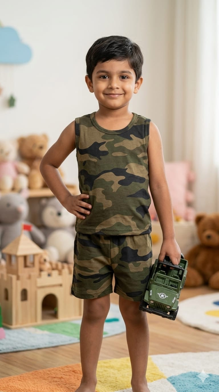 Army Short set (6-12 months)