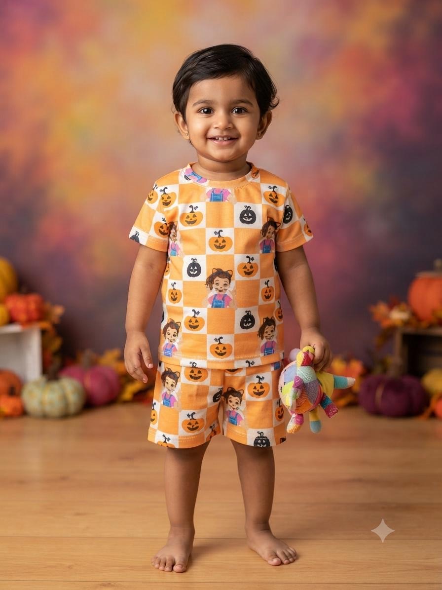 Pumkin Short set (1-3 year)