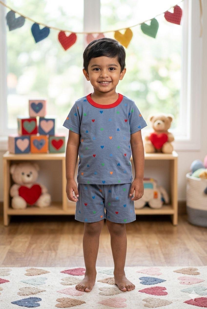 Hearts Short set (6-12 months)