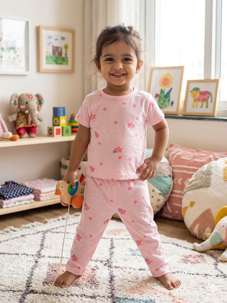 Pink Top & bottom set (2-3 years)