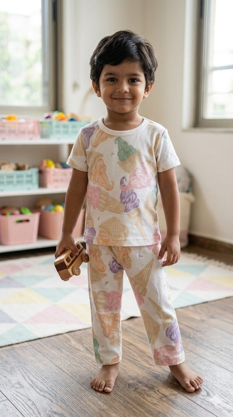 Ice cream Top & bottom set (1- 3 years)