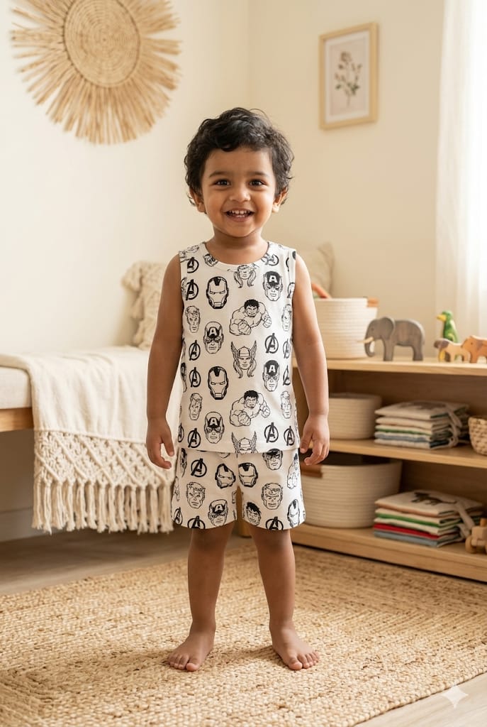 Super man short set (3-4 years) CodeAs