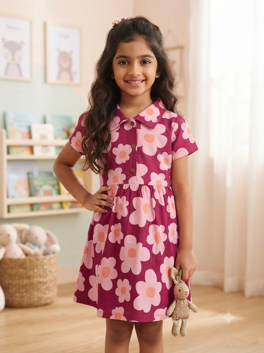 Floral Frock set (2-8 years )Code:SA