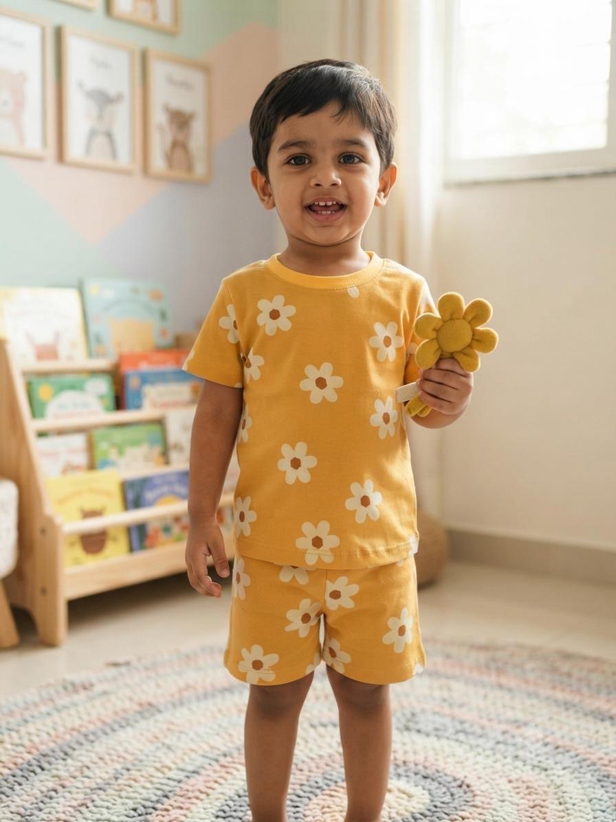 Yellow short set (1-3 years)