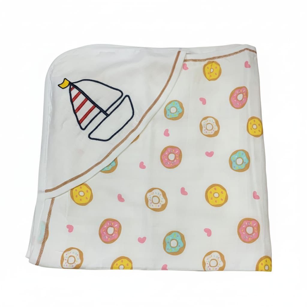 Boat 2 muslin hooded towel(70*70)