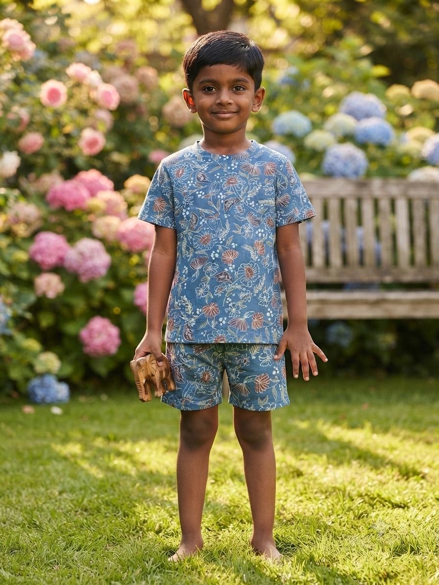 Blue Short set (3-5 years)