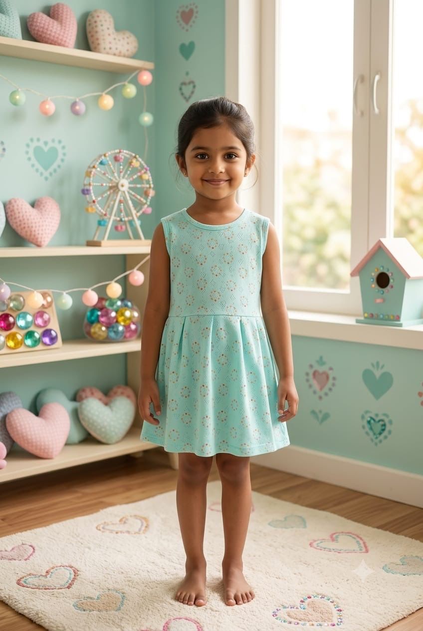 Sky blue frock (6 months - 4 years)