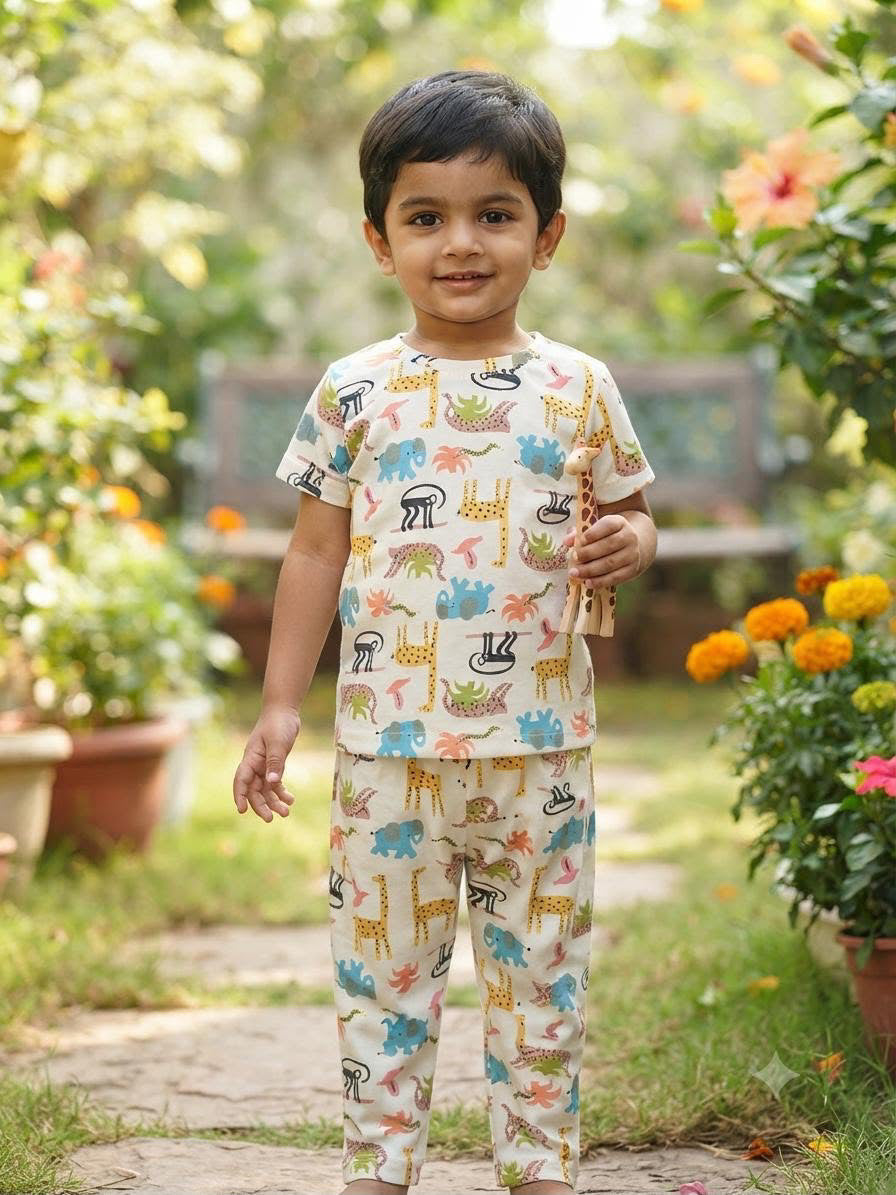 Animal Top & bottom set (1-3 year)
