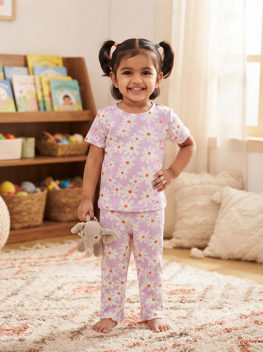 Floral Top & bottom Set (1-2 year)