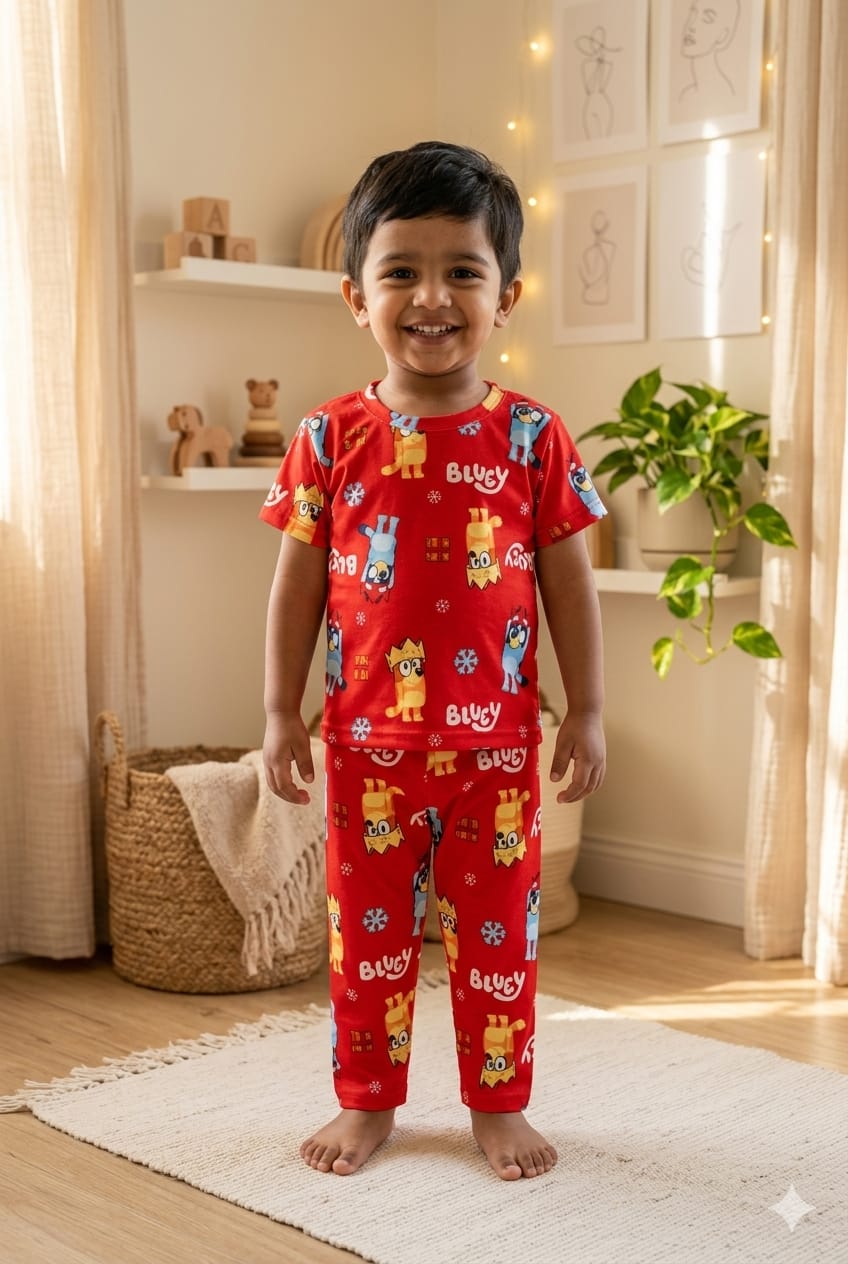 Red Top & bottom set (6 months-3 years)