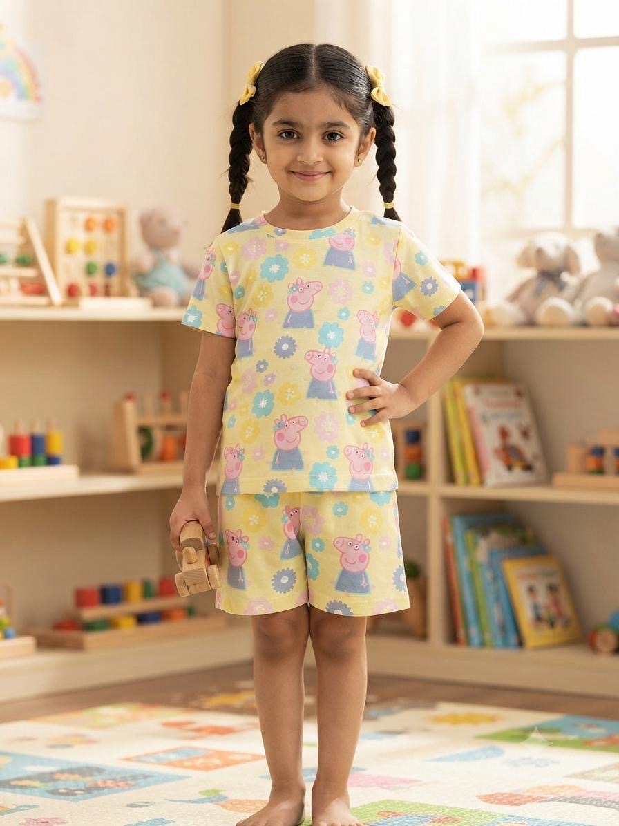 Yellow Short set (3-5 years)