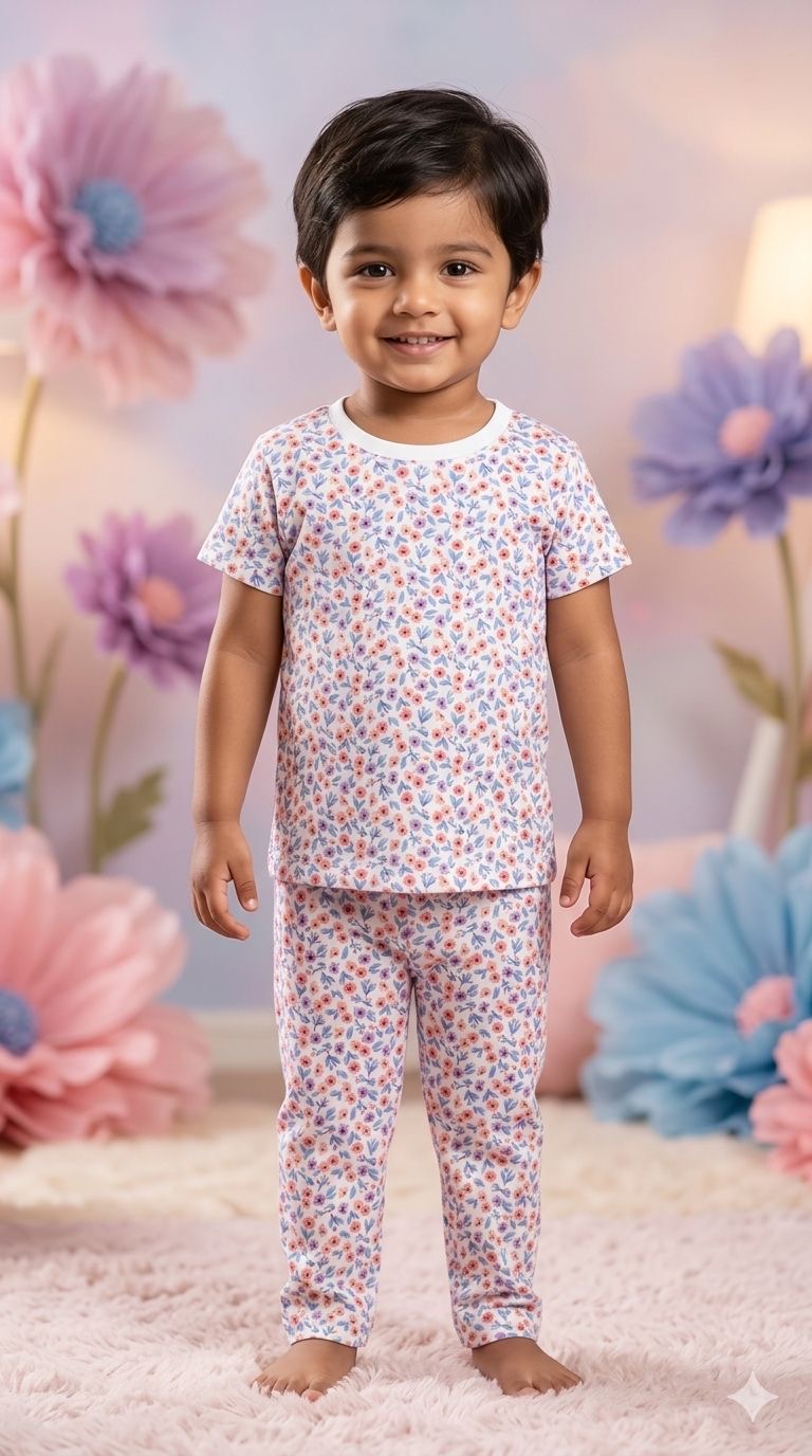 Mini floral Top & bottom Set (2-5 years )