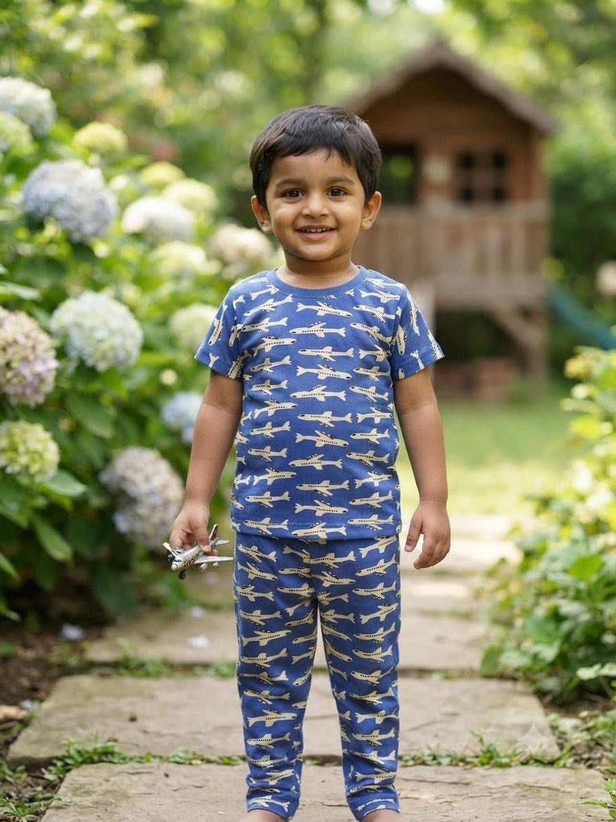 Aeroplane Top & bottom set (6 months-3 years)