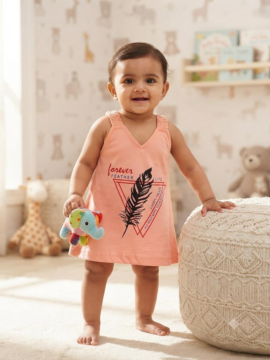 Assorted design –Frock Random Design – ₹89 -(6 -12 months)