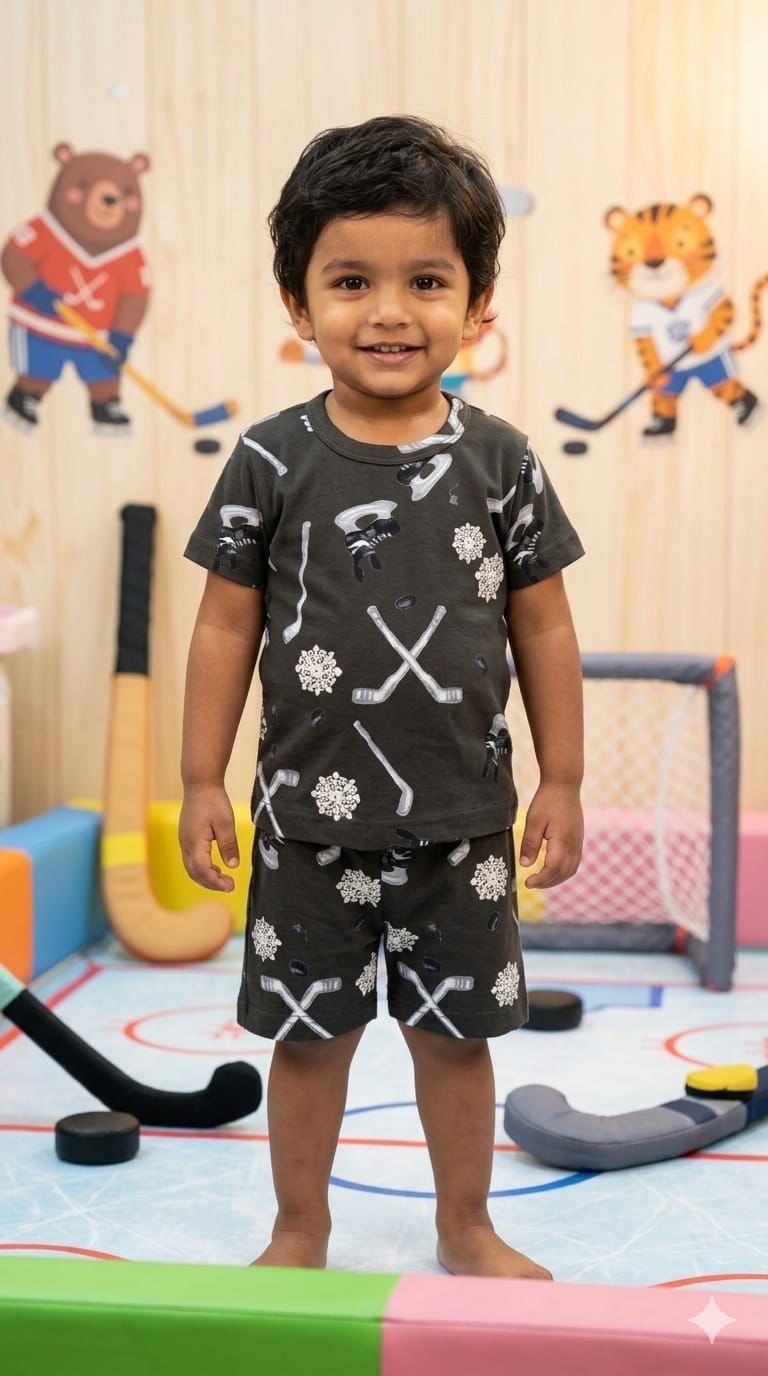 Black white Short set (1- 3 years)