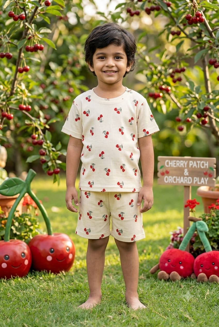 Cherry Short set (1-6 years )Code:SA