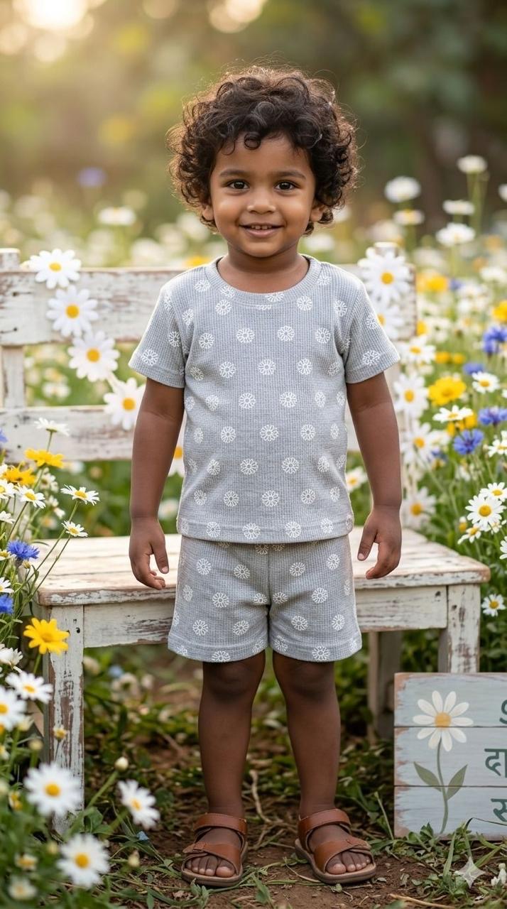 Grey Short set (6-12months)