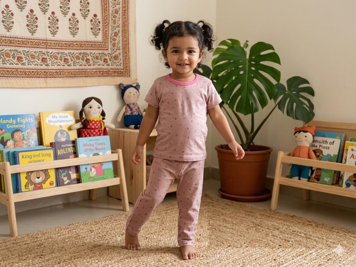 Pink Top & bottom Set (2-5 years )