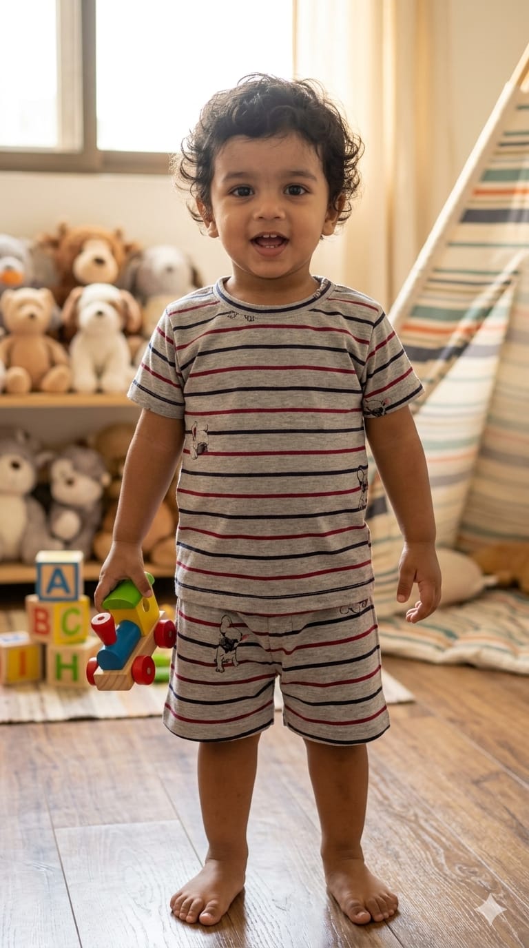 Stripes Short set (1-3 years)