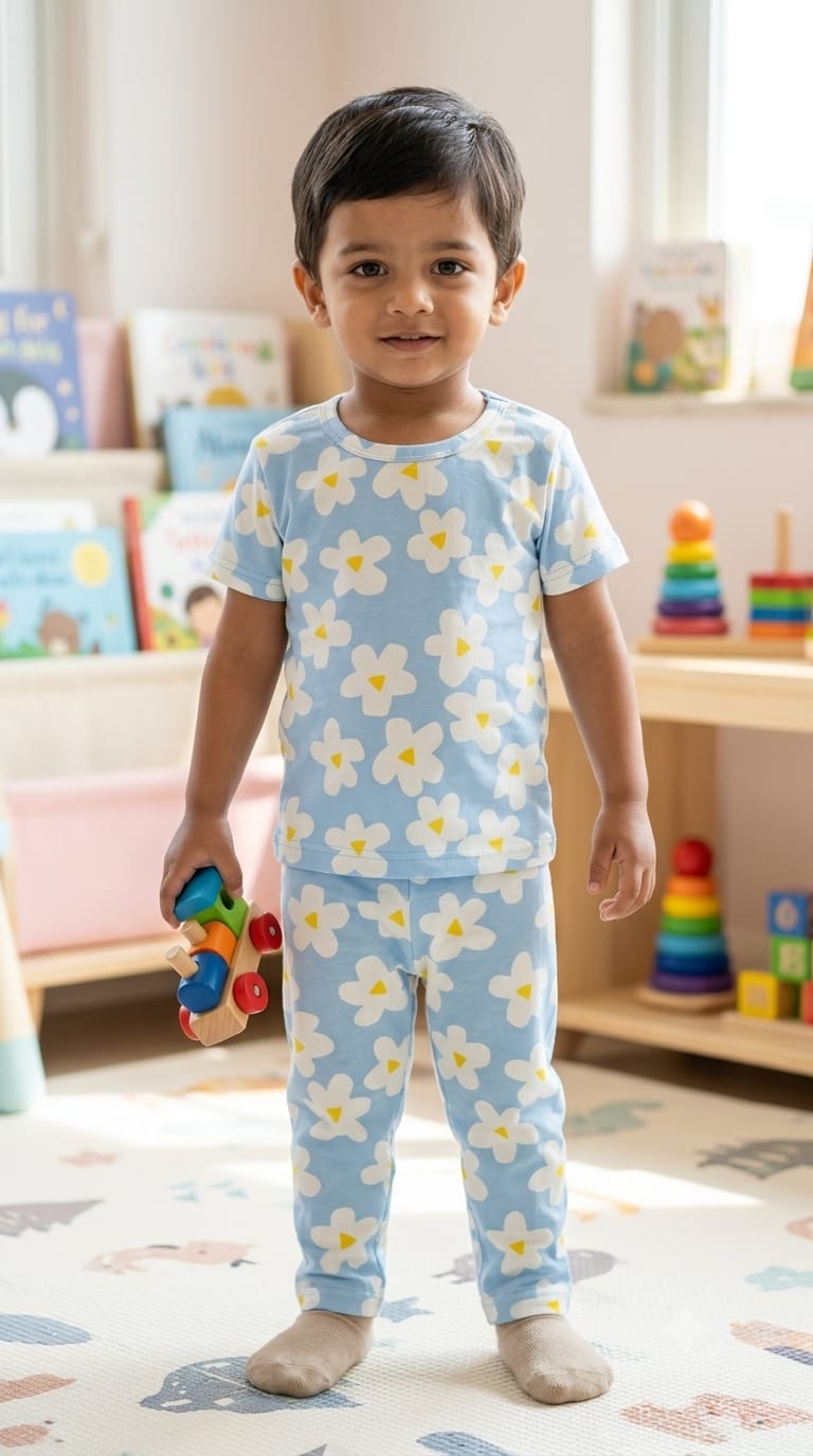 Floral Top & bottom set (6 months-2 years)