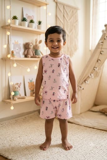 Mickey Sleeveless Short set (3-5 years)