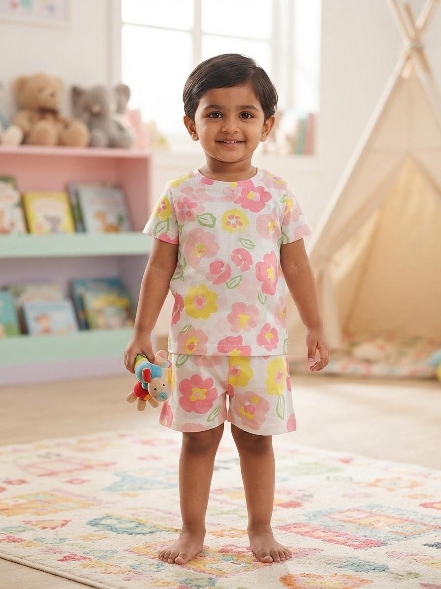 Colourful short set (1-3 year)