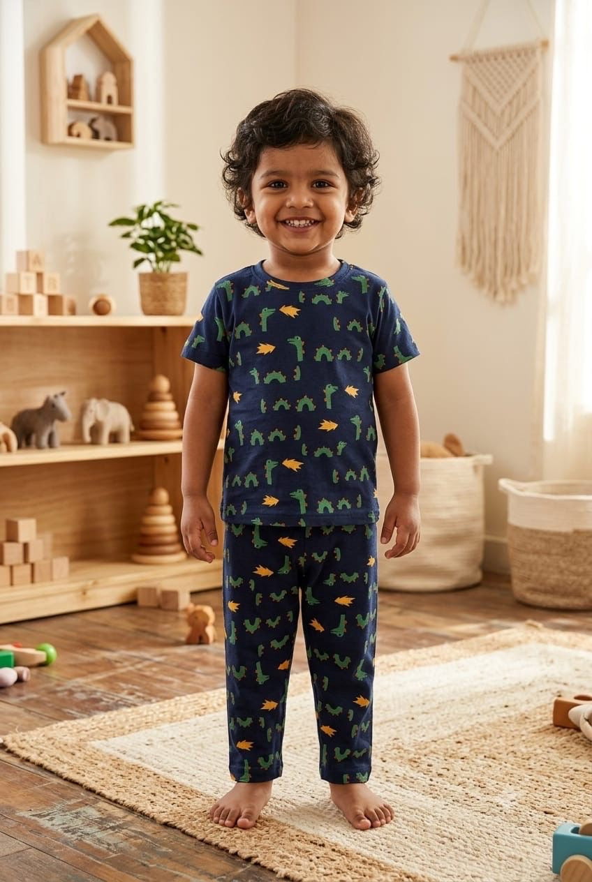 Blue Top & bottom set (6 months-3 years)