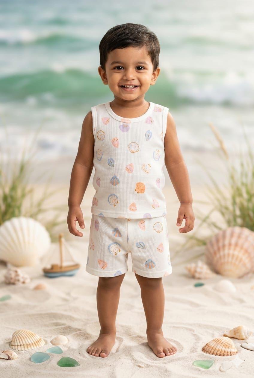 Cute white Short set (6 months - 2 years)