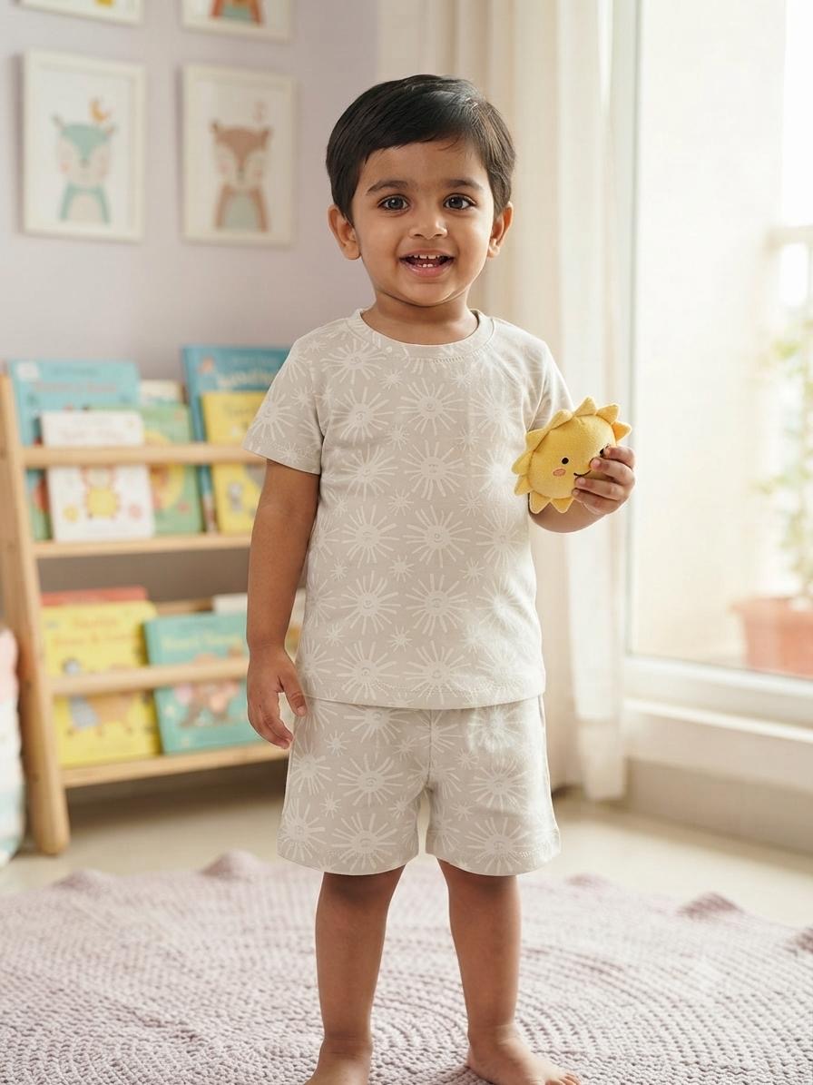 Off white short set (1-3 years)