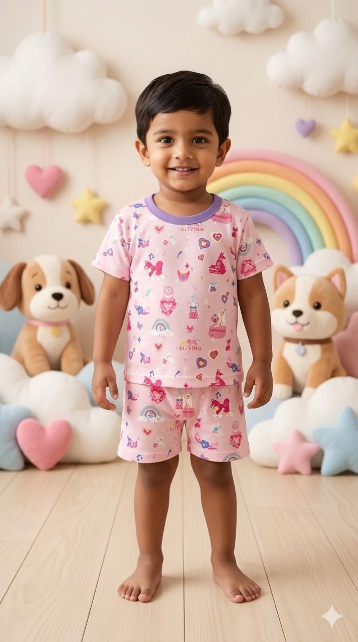 Pink Short set (1-2 year)