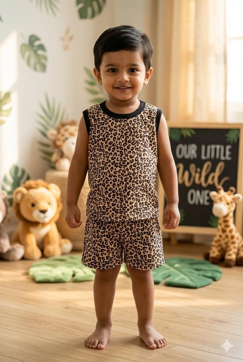 Brown black Short set (6 months- 3 years)