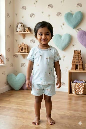 Blue Short set (6-12 months)