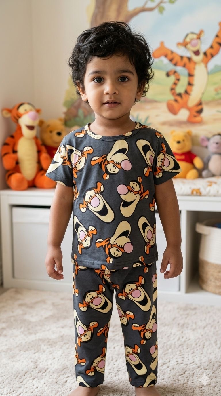 Cartoon Top & bottom set (6 months-3 years)