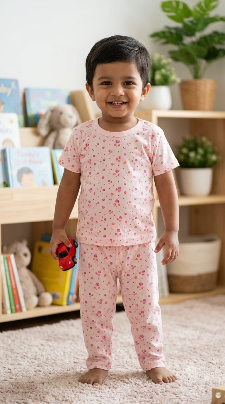 Pink Top & bottom set (6 months-3 years)