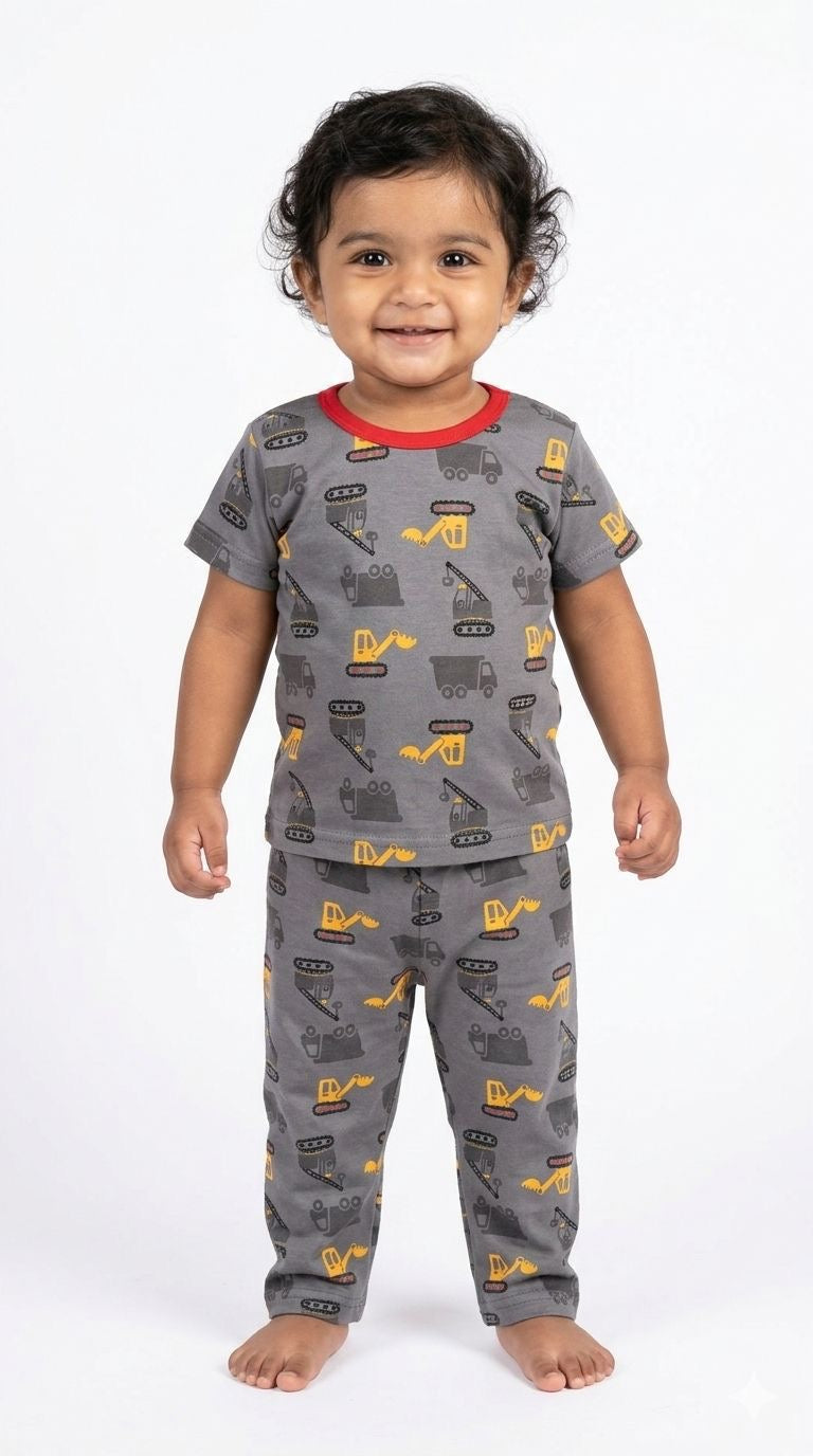 Construction Top & bottom set (6-12months)