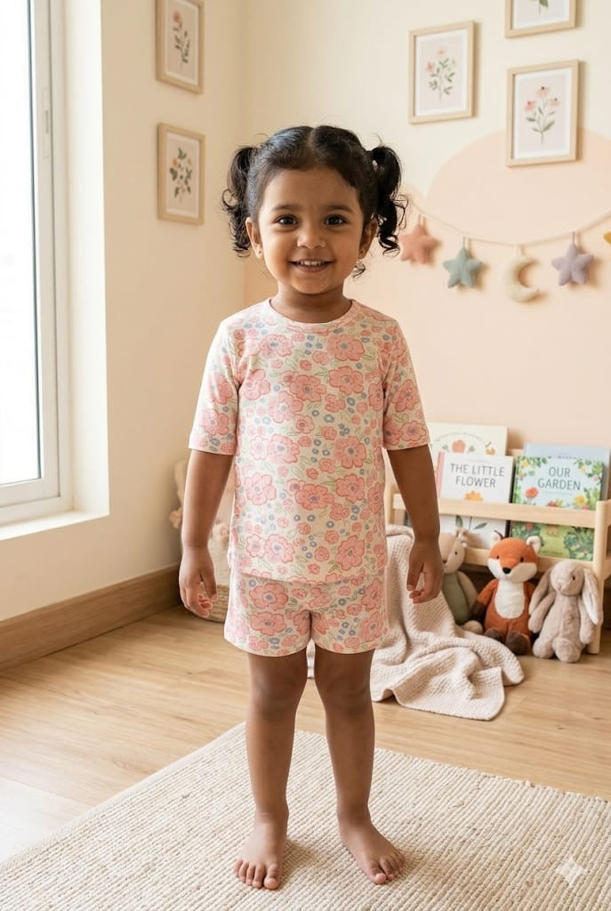 Floral Short Set (1-2 year )