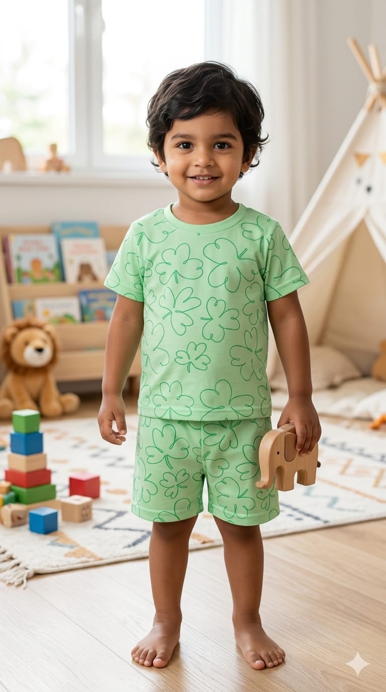 Green short set (1-2 years)