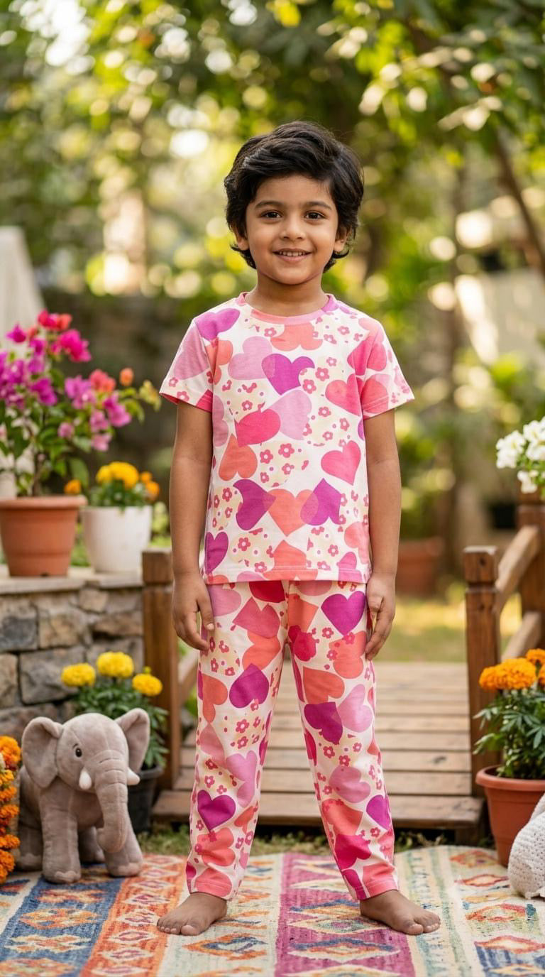 Hearts Top & bottom Set (2-5 year)