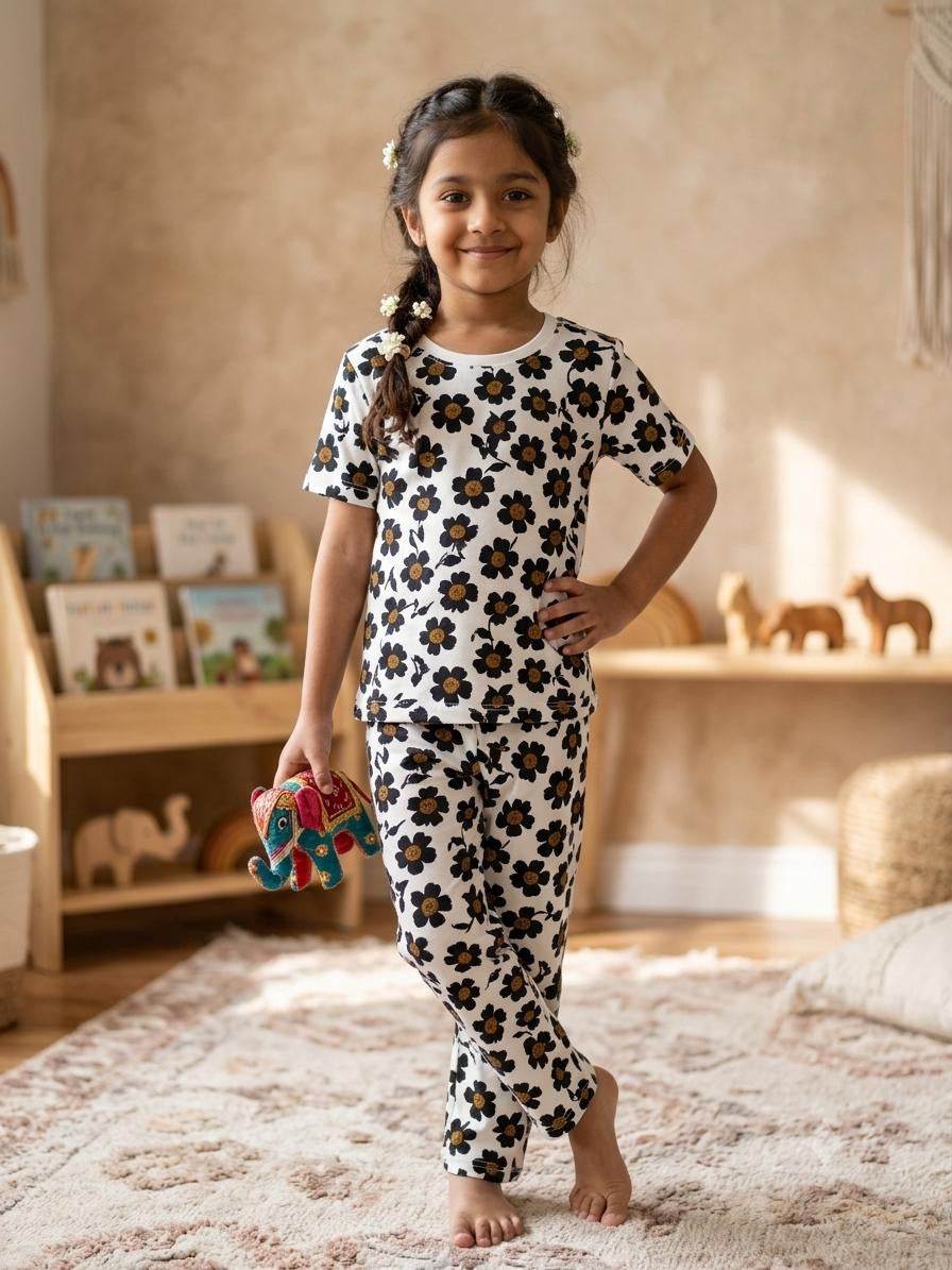 Floral 2 Top & bottom set (6-10 Years)