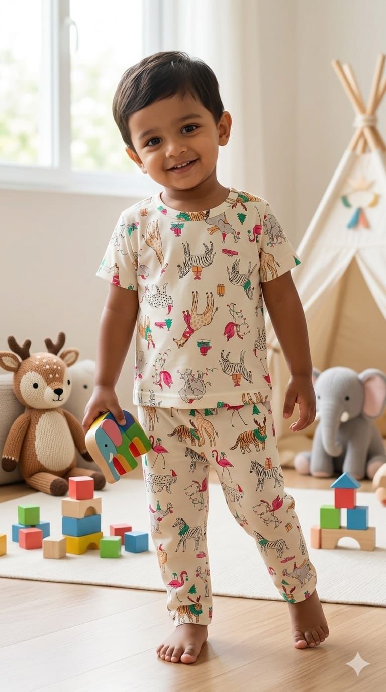 Animal Top & bottom set (6 months-3 years)
