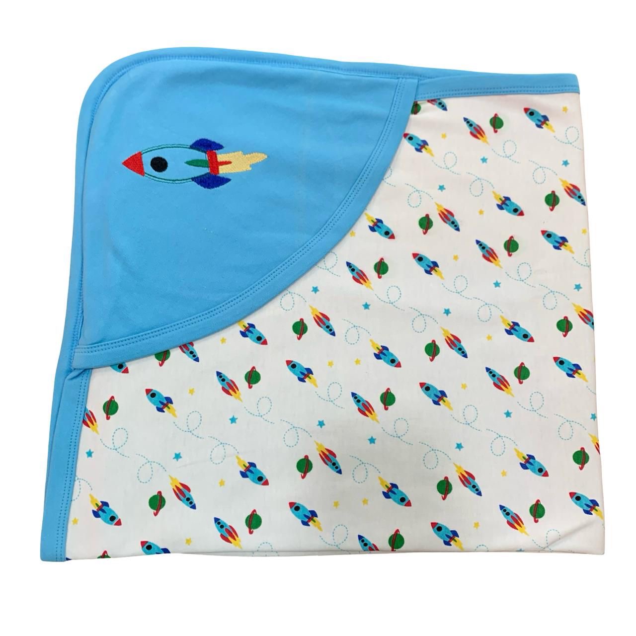 Rocket interlock cotton hooded towel(70*70)