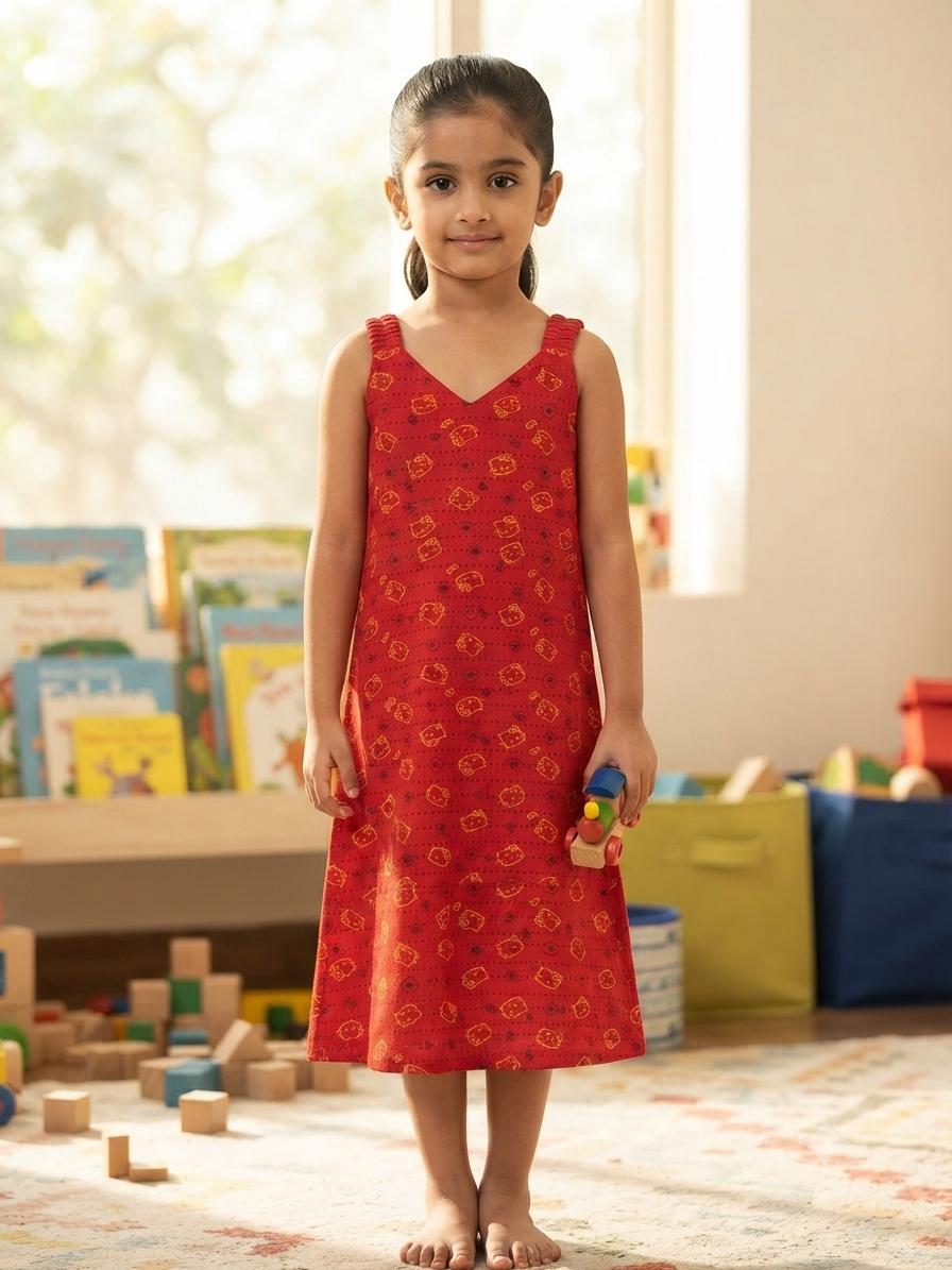 Assorted design –Frock Random Design – ₹89 -(6-7 year)