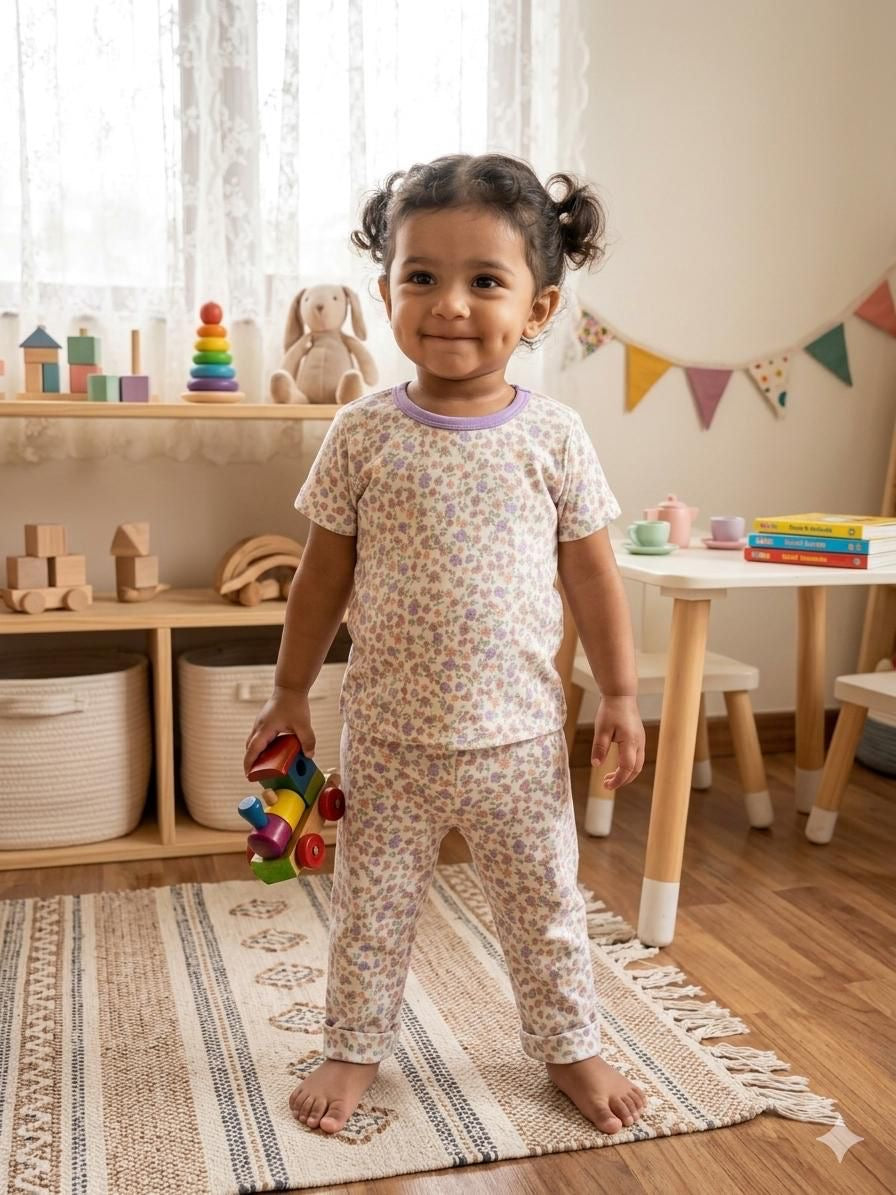Floral Top & bottom set (1-2years)