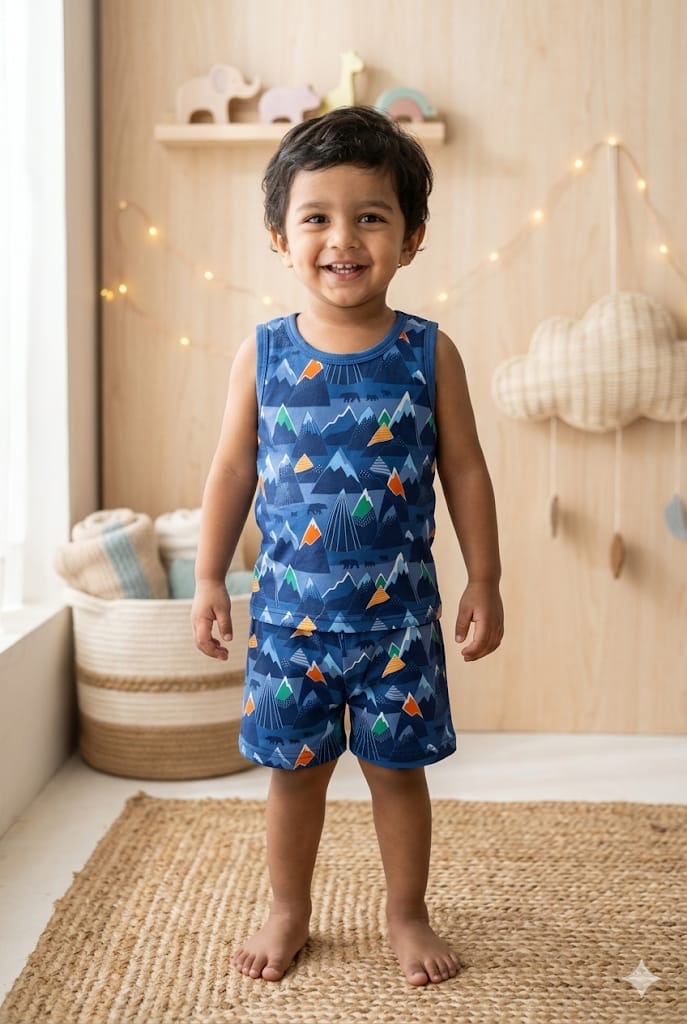 Blue short set (6 -12 months ) CodeAs