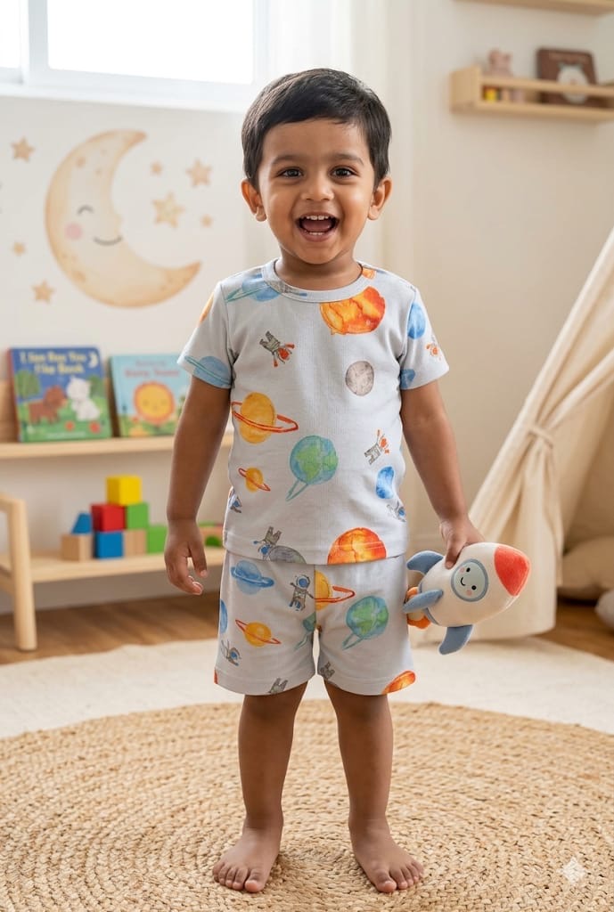 Space Short set (6 months-3 years )