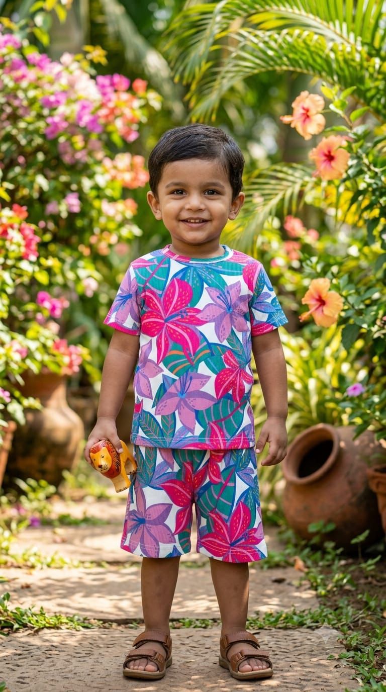 Floral Short set (1-3years)