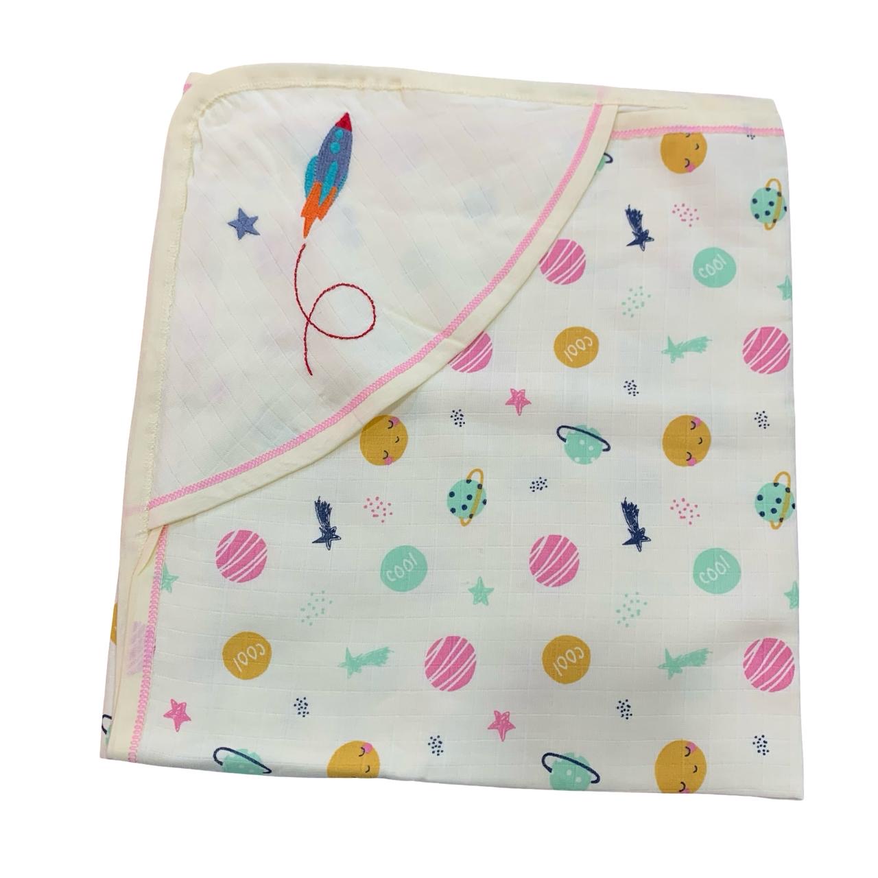 Rocket 2 interlock cotton hooded towel(70*70)