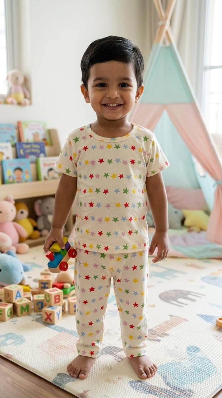 Stars Top & bottom set (1-3 year)